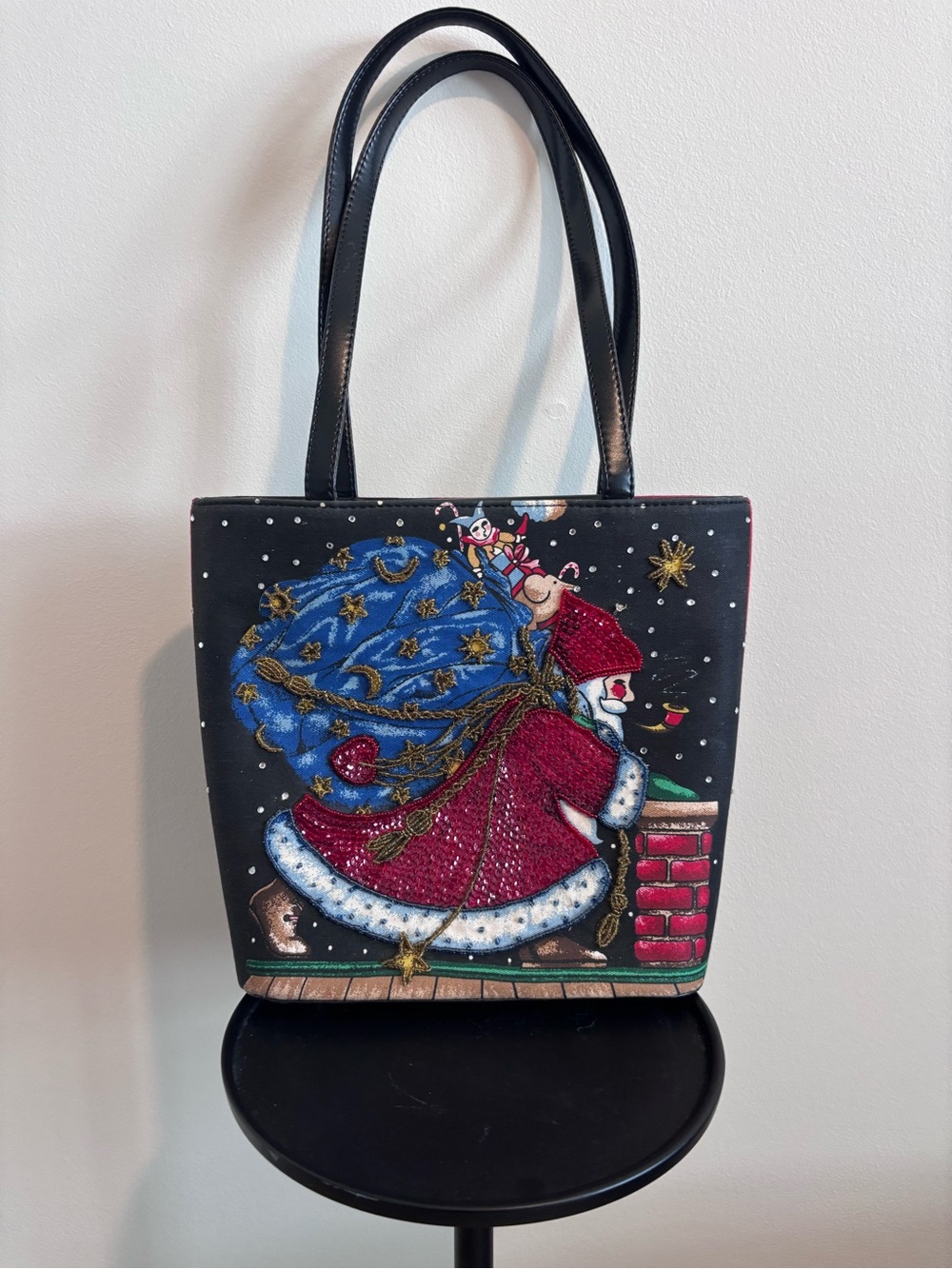 Mary Engelbreit “Believe” Santa Handbag